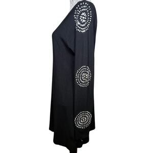 INC International Concepts Womens Sweater Dress w/ Rhinestone Sleeves Large (XL)